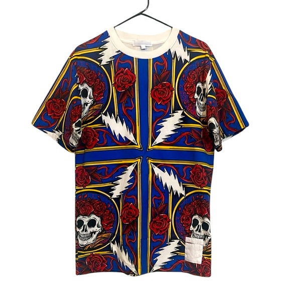 Grateful Dead Other - Chinatown Market X Grateful Dead Men's Blue Red Graphic Skull  Rose T-Shirt M